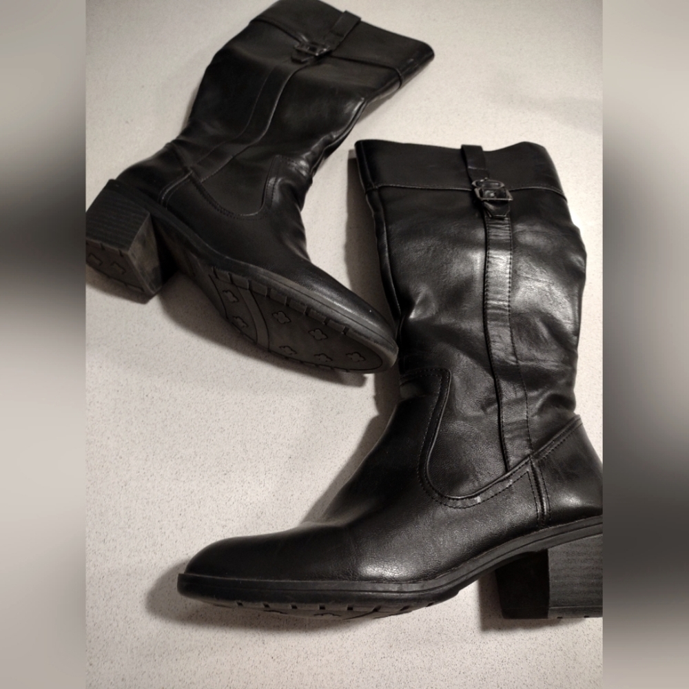 SALE Naturalizer Whistle Black SZ 8.5 Boot Perfect Cond No Box